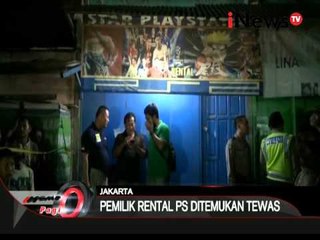 Pembunuhan bos rental PS, terdapat luka jeratan kabel di leher dan tangan - iNews Pagi 07/03