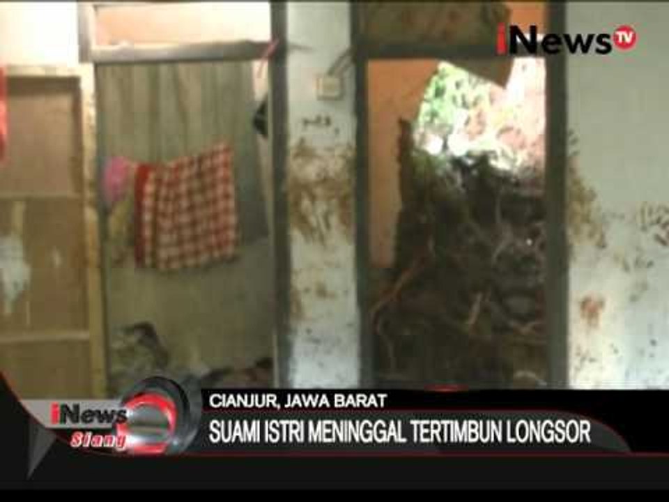 Tidur nyenyak, Suami Istri tewas tertimpa longsor - iNews Siang 08/03