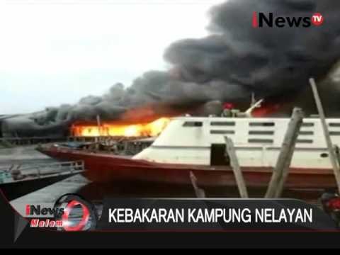 Kampung nelayan di tanjung leidong terbakar - iNews Malam 07/03