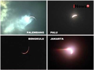 Inilah penampakan Gerhana Matahari di beberapa daerah di Indonesia - Live Event 09/03