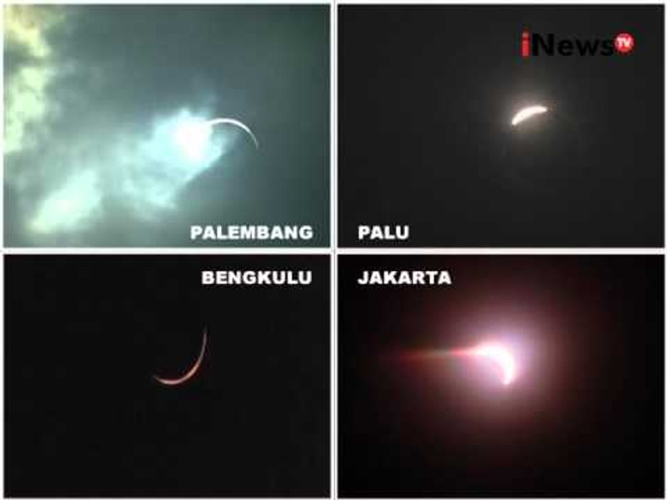 Inilah penampakan Gerhana Matahari di beberapa daerah di Indonesia - Live Event 09/03