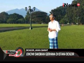 Presiden Jokowi menyaksikan gerhana matahari dari Istana Bogor - iNews Siang 09/03