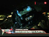 Minibus hantam pembatas jalan tol Jakarta-Serpong hingga ringsek - iNews Pagi 10/03