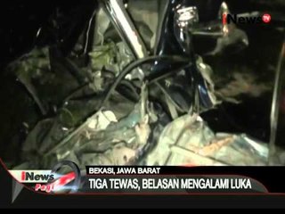 Kecelakaan beruntun terjadi di tol Cikampek, 3 tewas dan lainnya luka-luka - iNews Pagi 14/03