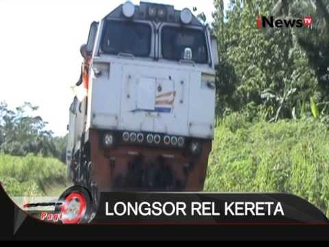 Pasca longsor, jalur kereta lintas selatan sudah dapat dilalui - iNews Pagi 14/03