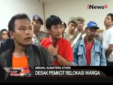 Desak relokasi watga, aksi demo warga didepan Balai Kota Medan berlangsung ricuh - iNews Malam 14/03