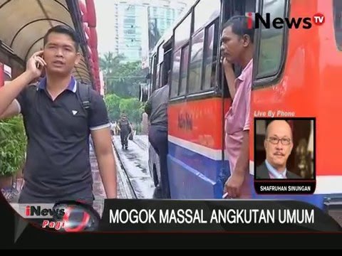 Hari ini angkutan umum di DKI mogok masal, ini kata ketua Organda DKI - iNews Pagi 14/03