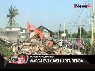 Ratusan bangunan dibantaran rel kereta api di Tangerang digusur petugas - iNews Malam 15/03