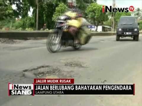 Jalur Mudik Lampung banyak kerusakan - iNews Siang 06/06