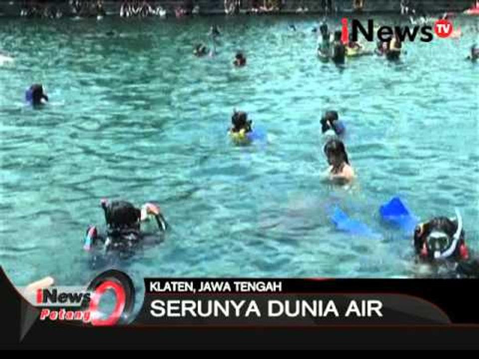Serunya berfoto di bawah air di kolam renang Umbul Ponggok, Klaten, Jateng - iNews Petang 17/03