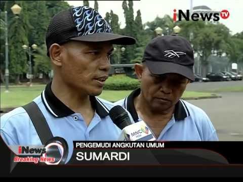 Live report: aksi demo sopir taksi konvensional di Monas - Breaking News 22/03