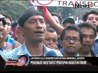 Sopir taxi ancam akan melakukan kembali aksi demo yang lebih besar - Breaking News 22/03
