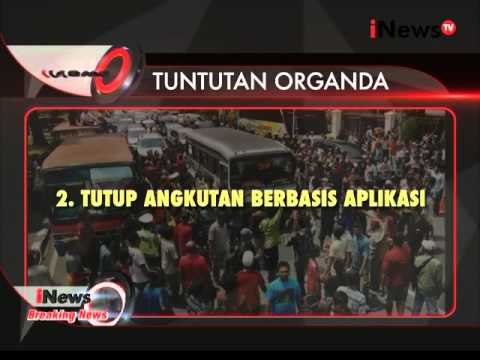 Inilah tuntutan para pendemo dari pihak angkutan umum konvensional - iNews Breaking News 22/03