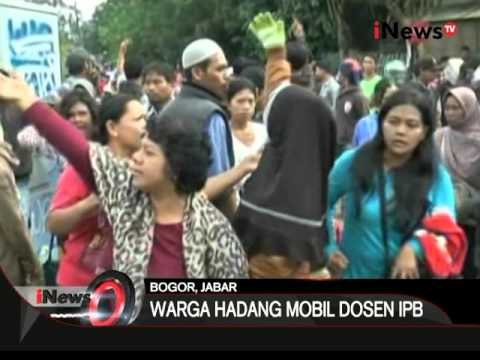 Dilarang masuk ke kawasan IPB, sejumlah warga hadang mobil dosen IPB - iNews Siang 23/03