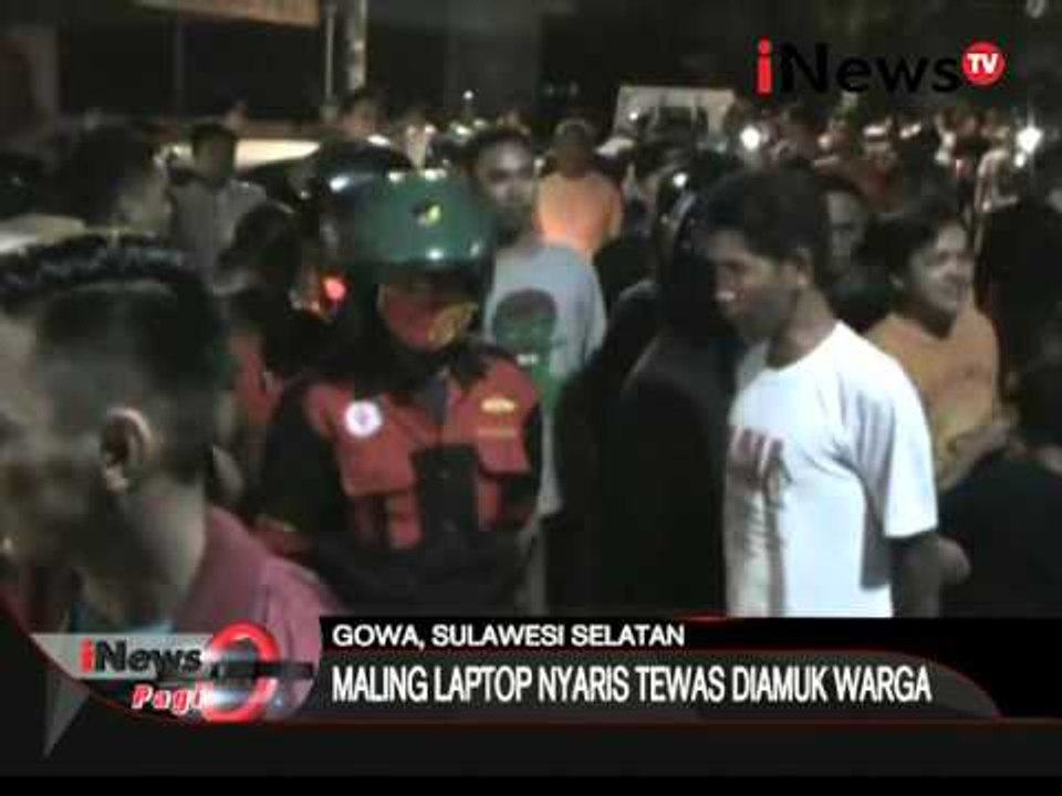 Maling laptop nyaris tewas diamuk warga - iNews Pagi 25/03