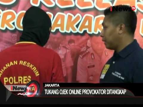 Menjadi provokator, Polres Metro Jakbar tangkap seorang tukang ojek online - iNews Pagi 25/03