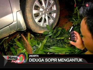 Supir hilang kendali, kecelakaan tunggal minibus terjadi di Jaktim - iNews Pagi 06/04