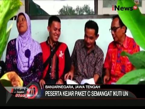 Puluhan peserta ujian kejar paket C di Banjarnegara bersemangat ikuti ujian - iNews Siang 06/04