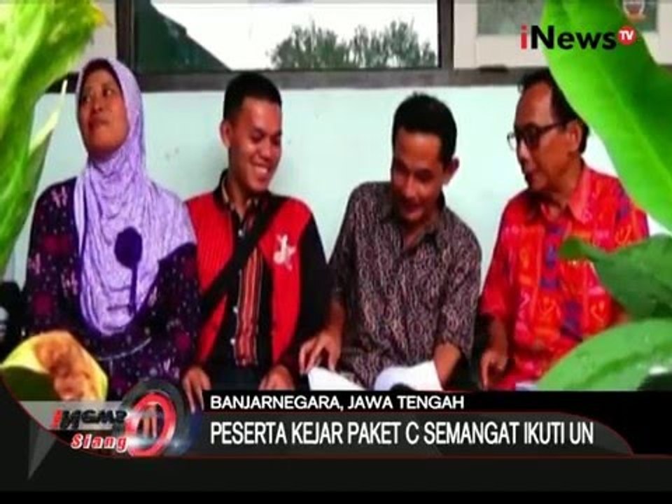 Puluhan peserta ujian kejar paket C di Banjarnegara bersemangat ikuti ujian - iNews Siang 06/04