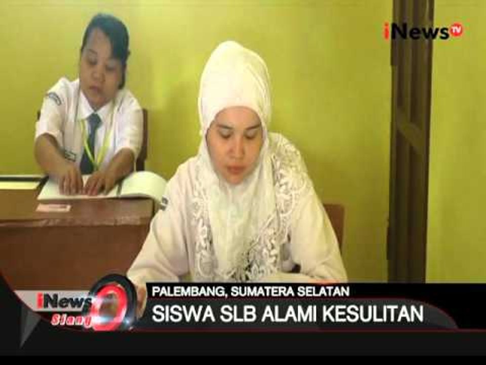 Siswa SLB di Palembang alami kesulitan saat ujian Matematika - iNews Siang 05/04