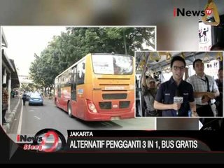 Alternatif penghapusan 3 in 1, Pemkot DKI sediakan bus gratis - iNews Siang 06/04