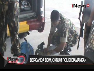 Bercanda membawa bom, seorang oknum polisi di Jambi diamankan - iNews Malam 04/04