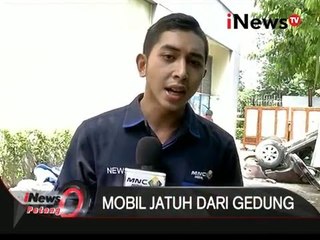 Live report: mobil minibus jatuh dari parkiran lantai 3 - iNews Petang 06/04