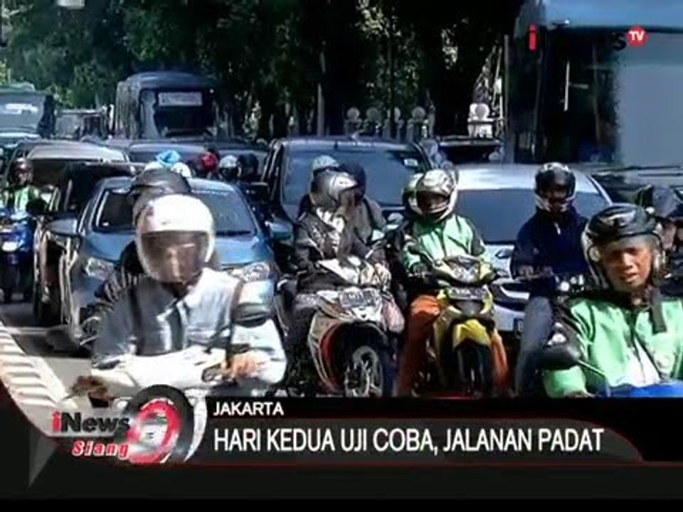 Hari kedua uji coba penghapusan 3 in 1, jalan protokol ibukota makin padat - iNews Siang 06/04
