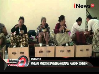 Wanita petani kendeng lawan penambangan dengan mengecor kaki - iNews Petang 13/04