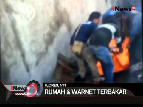 1 orang meninggal dalam kebakaran sebuah rumah dan warnet di Flores, NTT - iNews Siang 15/04