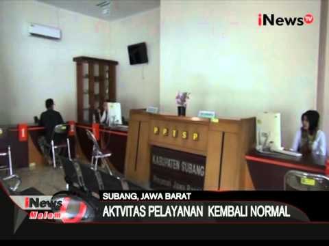 Pasca disegel, pelayanan publik di kantor Bupati Subang sudah kembali normal - iNews Malam 13/04