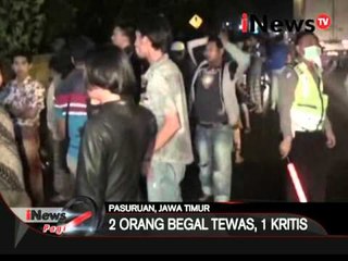 Pelaku begal motor tewas dikroyok warga, kehabisan darah akibat dicelurit - iNews Pagi 18/04