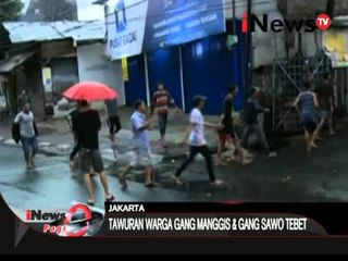 Tawuran warga di saharjo, polisi terpaksa lepaskan tembakan peringatan - iNews Pagi 18/04