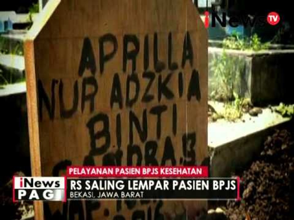 Lagi! Pelayanan terhadap pasien BPJS buruk nyawa bayi melayang - iNews Pagi 20/04