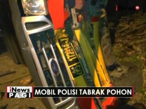 Hilang kendali saat mengemudi, 1 mobil Brimob Polda Jatim tabrak pohon - iNews Pagi 25/04