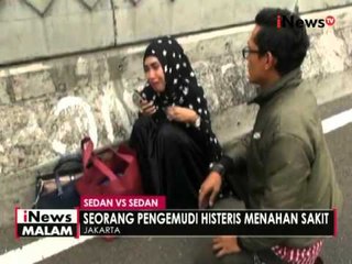 Seorang wanita histeris pasca kendaraannya bertabrakan dengan kendaraan lainnya - iNews Malam 26/04