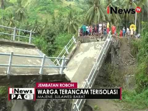 Jembatan roboh dihantam arus deras sungai - iNews Pagi 28/04
