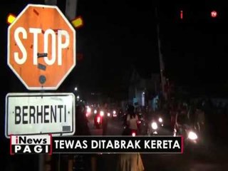 Hindari perkelahian, seorang pemuda di Solo tewas ditabrak kereta api - iNews Pagi 02/05