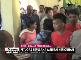 Sidang perdana kasus pencabulan di Medan berlangsung ricuh - iNews Malam 28/04