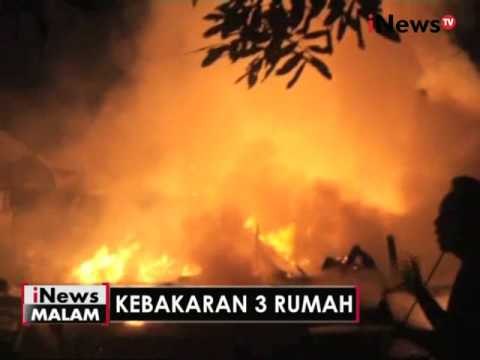 Tabung gas meledak, 3 rumah di Banyumas, Jateng hangus terbakar - iNews Malam 03/05