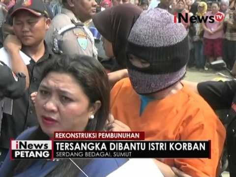 Rekontruksi pembunuhan, anak korban menangis hingga histeris - iNews Petang 04/05