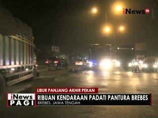 Download Video: Libur panjang, antrian kendaraan juga terjadi di jalur Pantura Brebes, Jateng - iNews Pagi 05/05