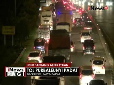 Libur panjang, kepadatan kendaraan juga terjadi di Tol Purbaleunyi - iNews Pagi 05/05