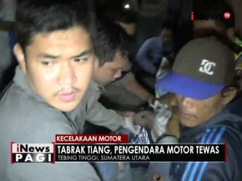 Tabrak tiang pemuda tewas seketika - iNews Pagi 16/05