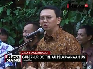 Ahok tinjau pelaksanaan hari pertama Ujian Sekolah Dasar - iNews Siang 16/05