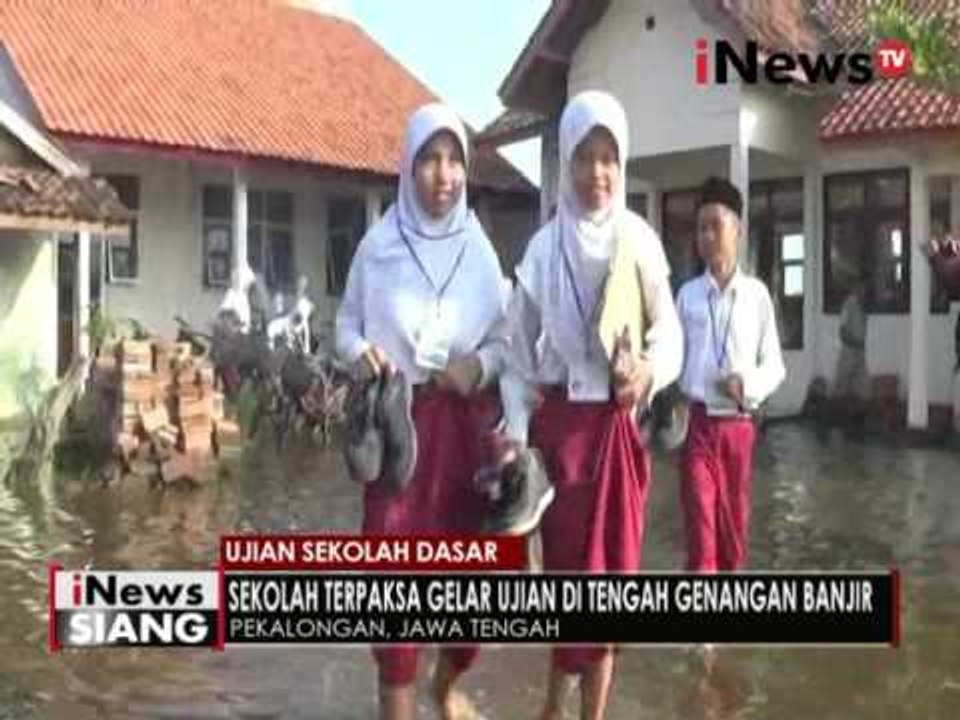 Banjir rob rendam beberapa sekolah dihari pertama Ujian Sekolah Dasar - iNews Siang 16/05