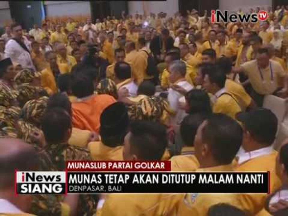 Akibat kericuhan, Munaslub pemilihan ketua umum partai Golkar diundur - iNews Siang 16/05