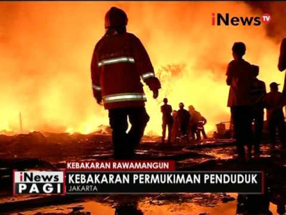Kebakaran di rawamangun, puluhan rumah semi permanen ludes - iNews Pagi 17/05
