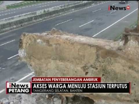 Polisi Olah TKP Ambruknya Jembatan Penyebrangan - iNews Petang 17/05