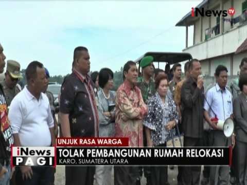 Ratusan masyarakat di Karo tolak pembangunan rumah relokasi pengungsi Sinabung - iNews Pagi 20/05